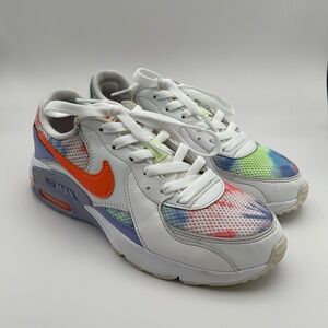 Nike White and Orange Athletic Shoes